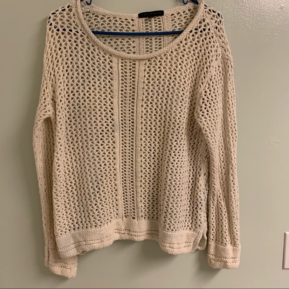 Large Open Stitch Crochet Sweater